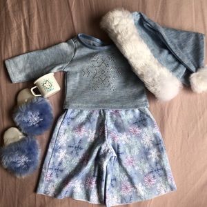 Retired American Girl winter pajamas set